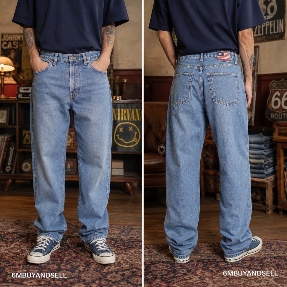 Polo by Ralph Lauren Men’s Light Blue Straight-Leg Jeans
